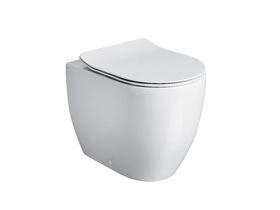 Axa Uno Back To Wall Rimless Pan Soft Close Quick Release Seat White (4 Star)