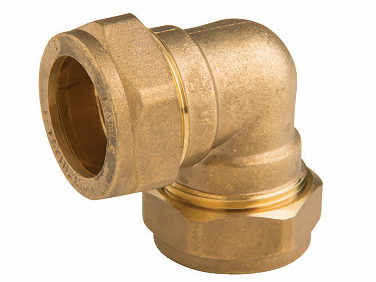 Brass Gas Compression Elbow 25Mm from Reece