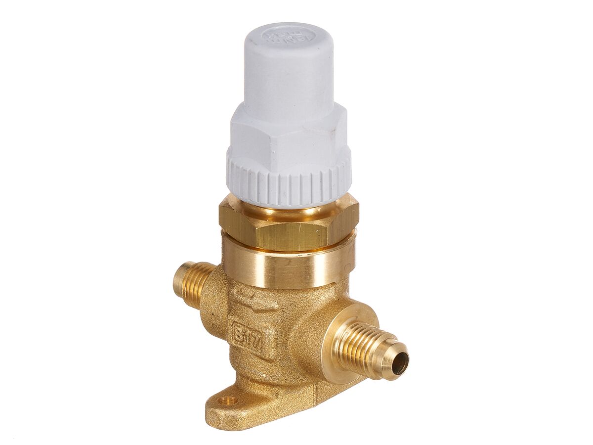 Castel Packed Cap Line Valve 1/4" Flare 6410/2 from Reece
