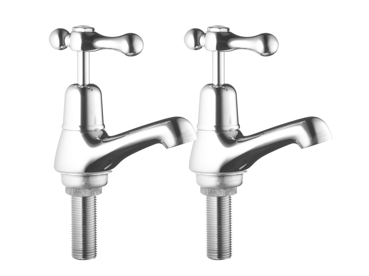Posh Bristol Pillar Taps Lever Ceramic Disc Chrome (0 Star) from Reece