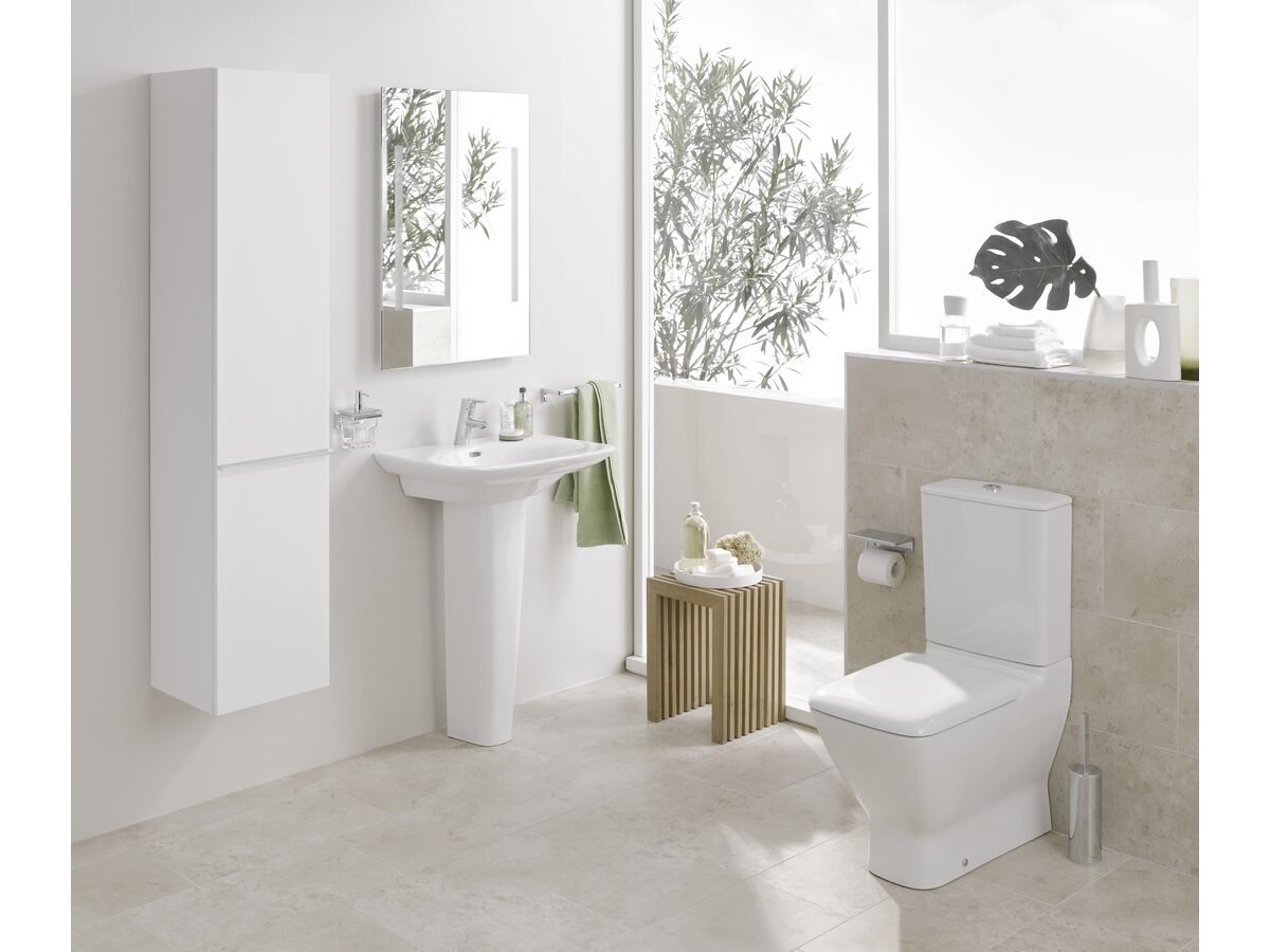 LAUFEN Palace Close Coupled Back To Wall Bottom Inlet S&P Trap Toilet Suite with Soft Close Seat