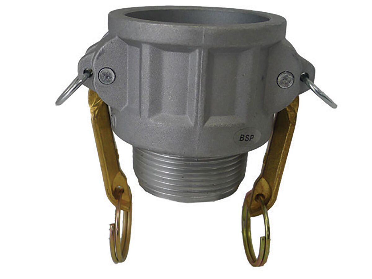 Aluminium Female Camlock Coupler x Male Threaded BSP 40mm from Reece