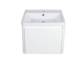 Posh Solus 500mm Wall Hung Vanity Unit 1 Drawer 1 Taphole with Overflow