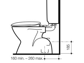 Caroma Concorde Toilet Pan Concealed S Trap White (4 Star)
