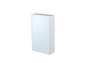 Posh Dominique MKII 1 Door Mirror Cabinet 450mm x 750mm White