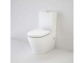 Caroma Luna Cleanflush Wall Faced Close Coupled Bottom Inlet Toilet Suite with Soft Close Seat White (4 Star)