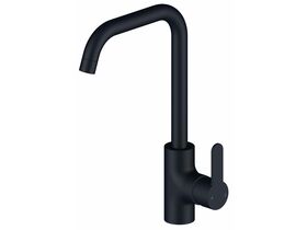 Mizu Soothe Square Gooseneck Sink Mixer Matte Black (4 Star)