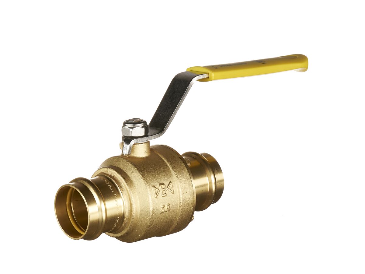 B-Press Ball Valve Gas 40mm Copper x 40mm Copper