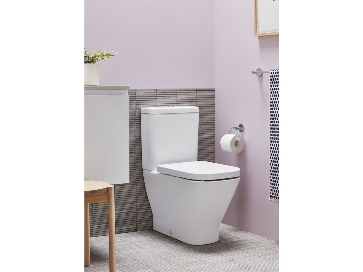 Roca The Gap Close Coupled Back to Wall Toilet Suite, Back Inlet S&P