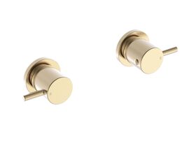 Mizu Drift Wall Top Assemblies Brushed Gold