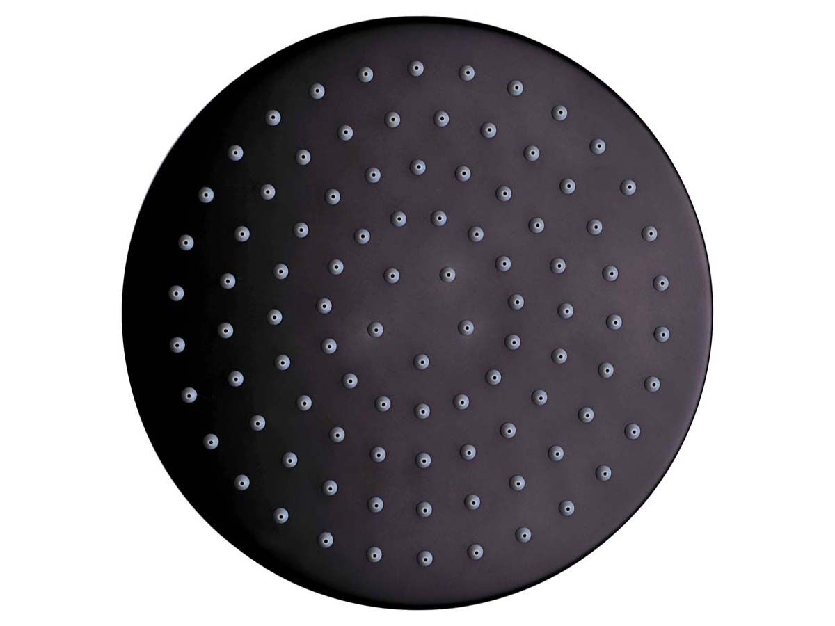 Mizu Drift Brass Overhead Shower 200mm Matte Black (3 Star)