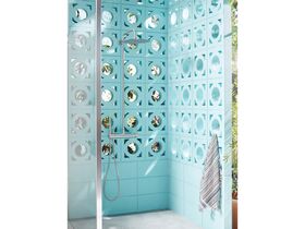 Milli Inox Wall Mount Twin Rail Shower with 300mm Overhead Stainless Steel (3 Star)