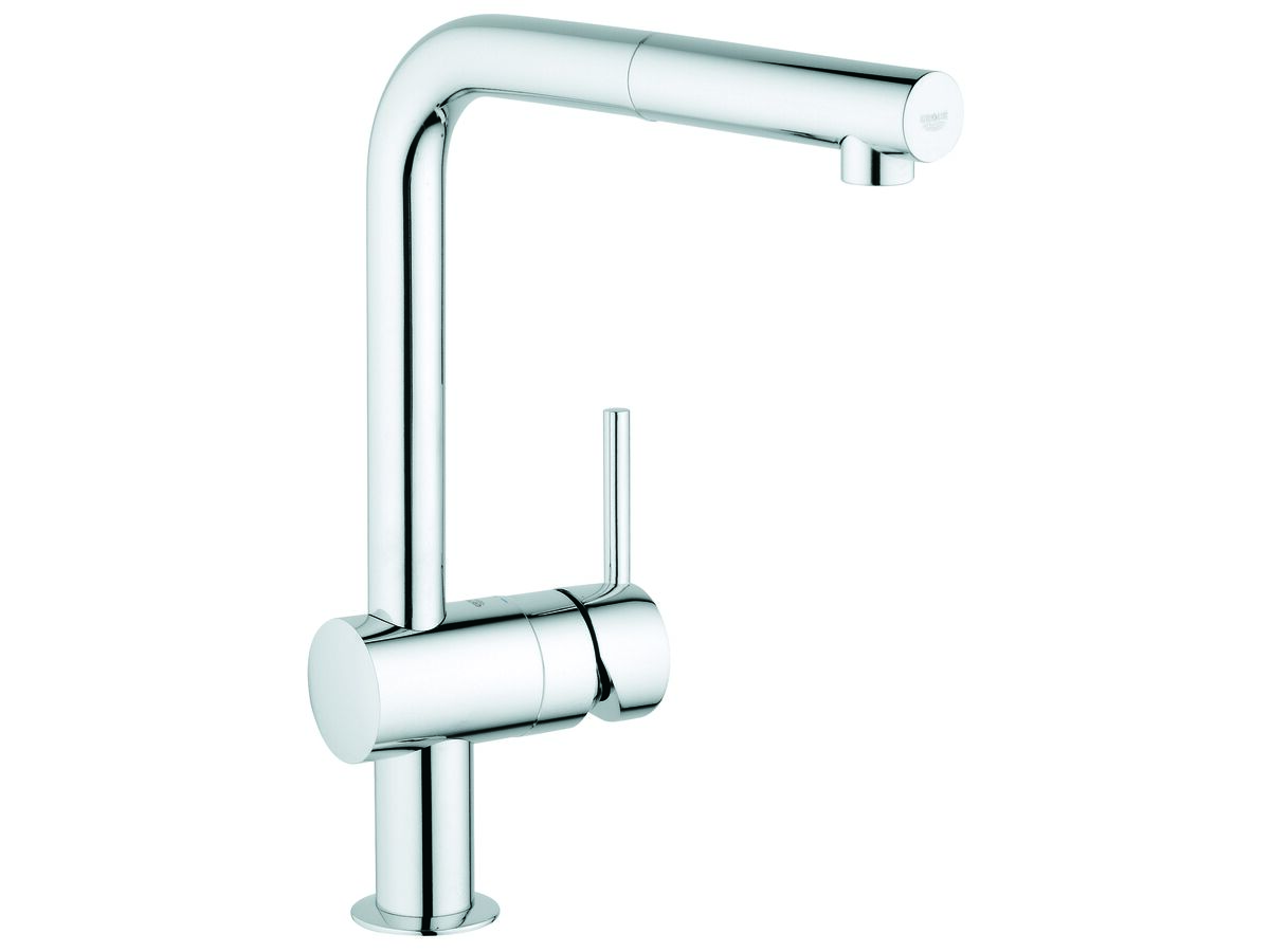 Grohe Minta L Sink Mixer with Pull Out Aerator Chrome (4 Star)