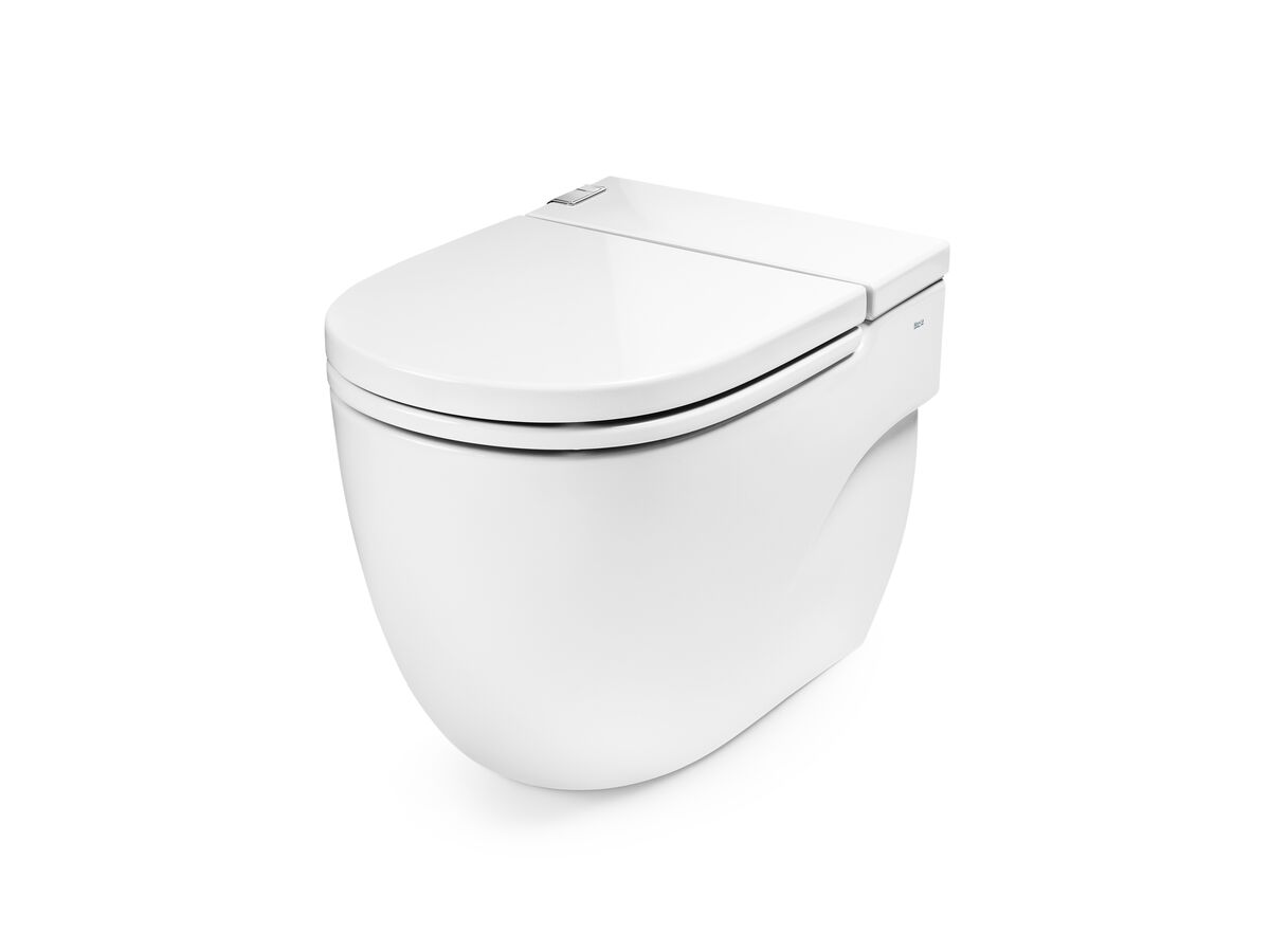 Roca Meridian In Tank Back To Wall Pan with Soft Close Seat White (4 ...