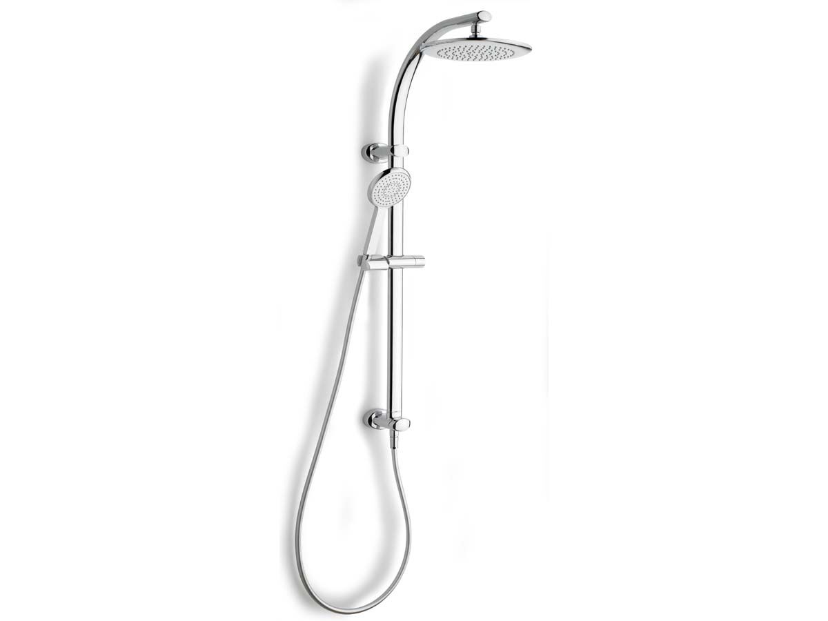Nikles Pearl Twin Rail Shower Round 250 Showerhead Chrome (3 Star