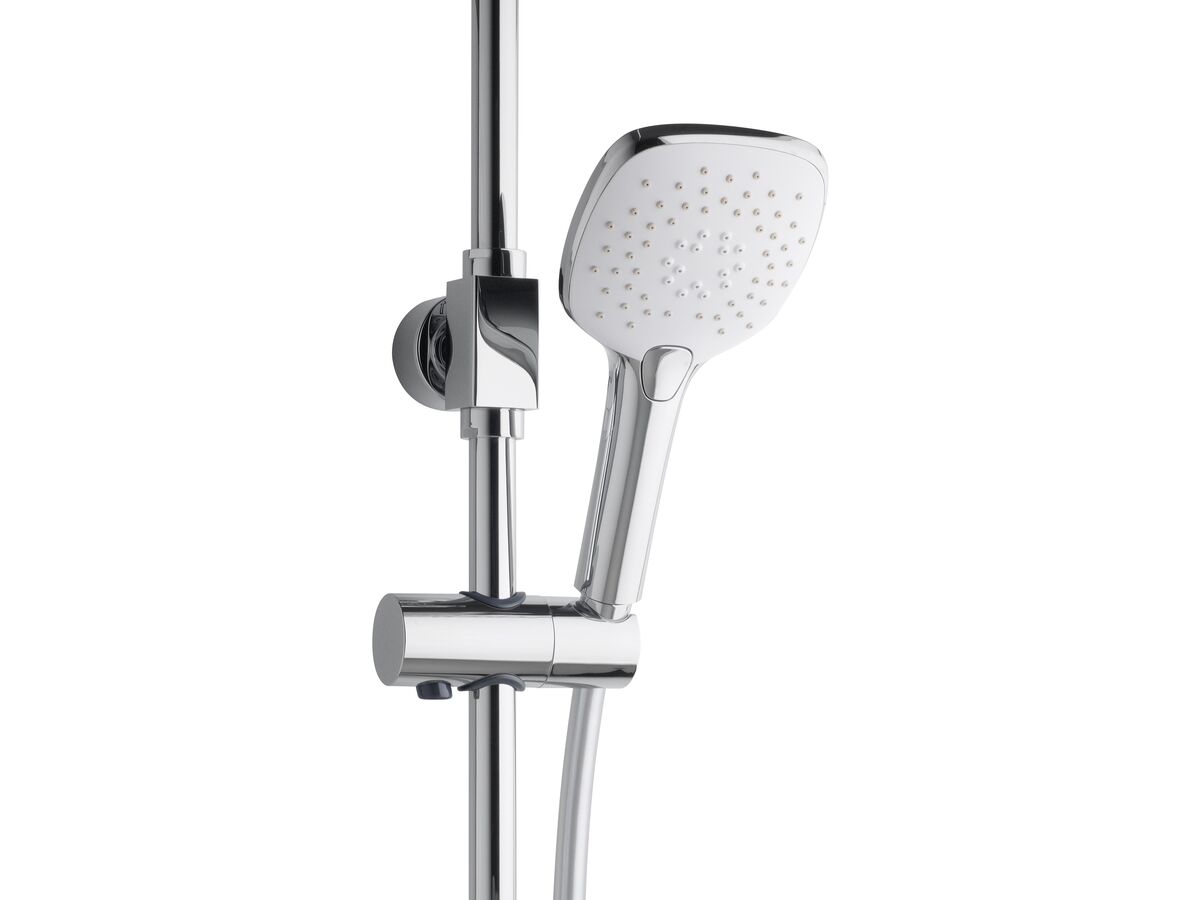 American Standard Twin Shower Square with Top Rail Water Inlet 3