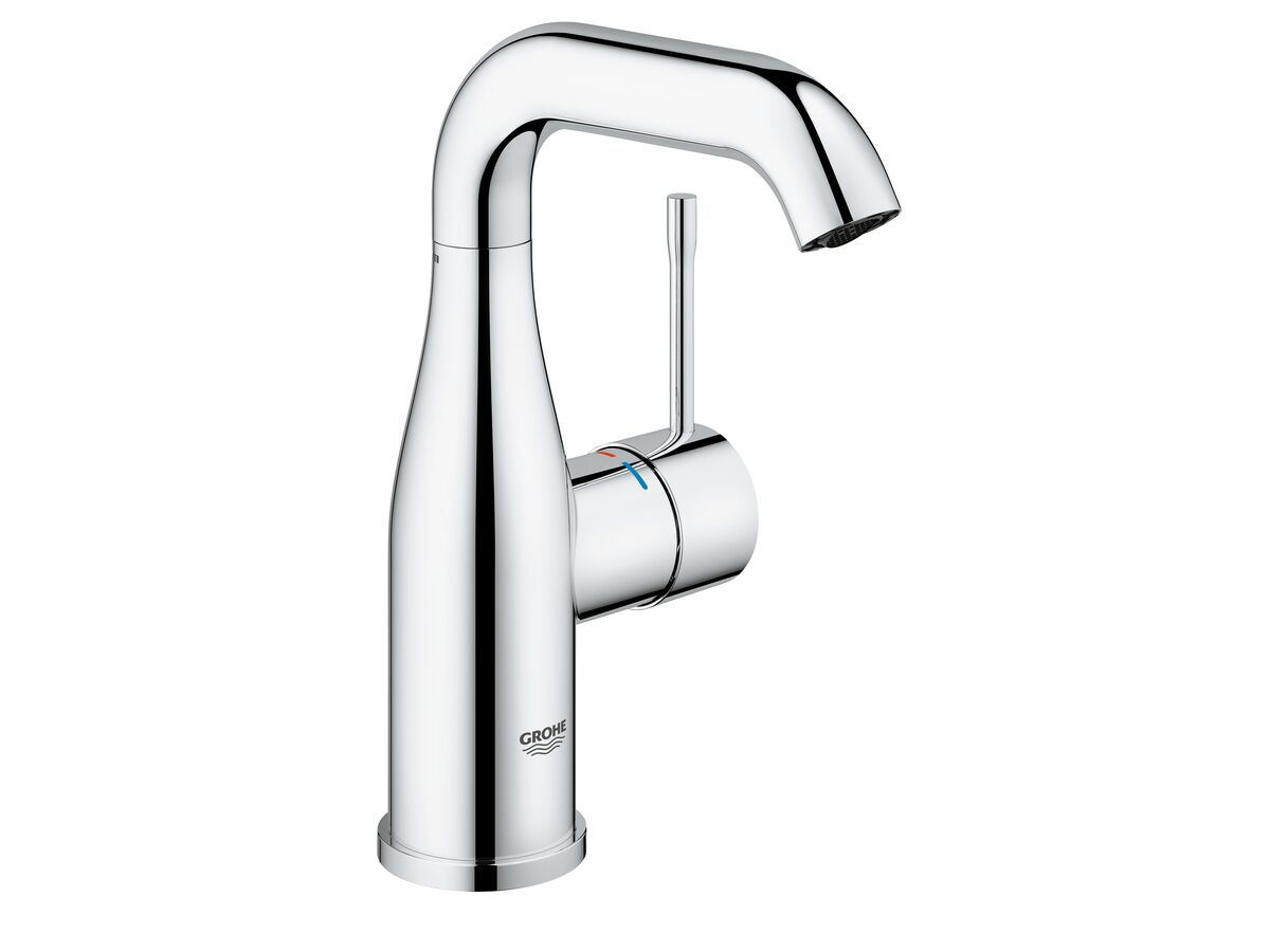 GROHE Essence New Gooseneck Basin Mixer Tap Chrome (5 Star) from Reece