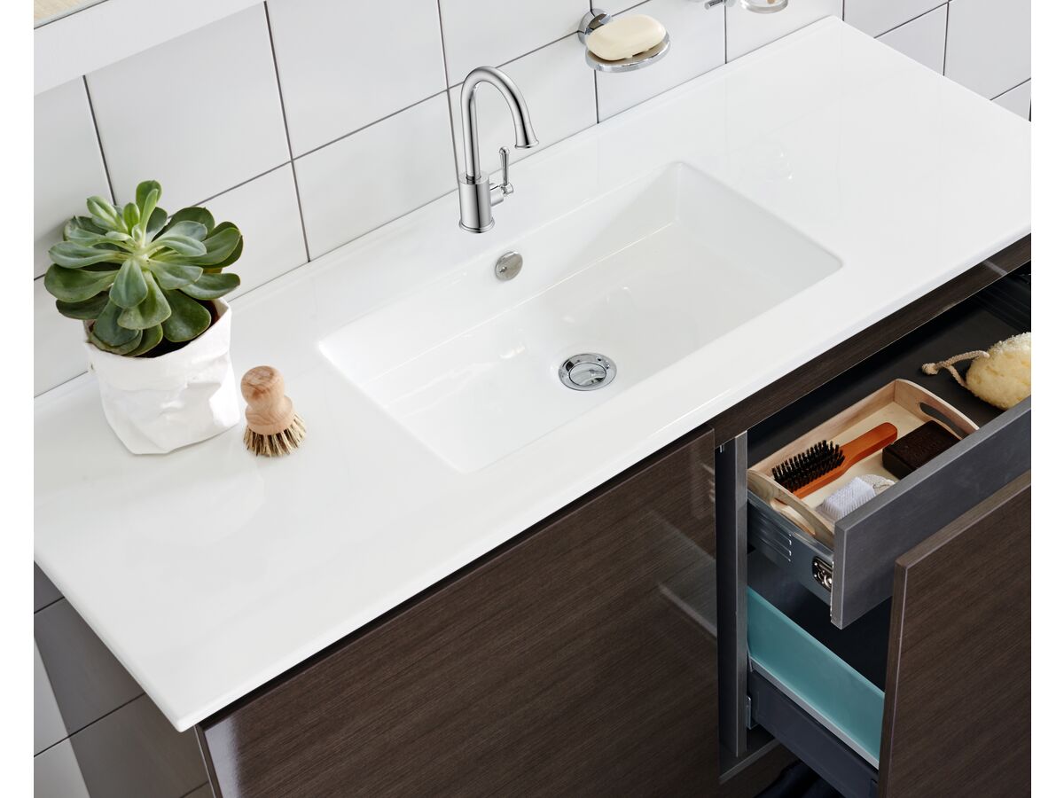 Posh Canterbury Gooseneck Basin Mixer Tap Chrome (4 Star) from Reece