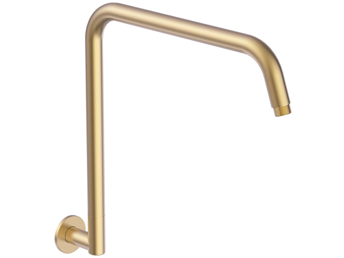 Mizu Drift Gooseneck Shower Arm Only Brushed Gold from Reece