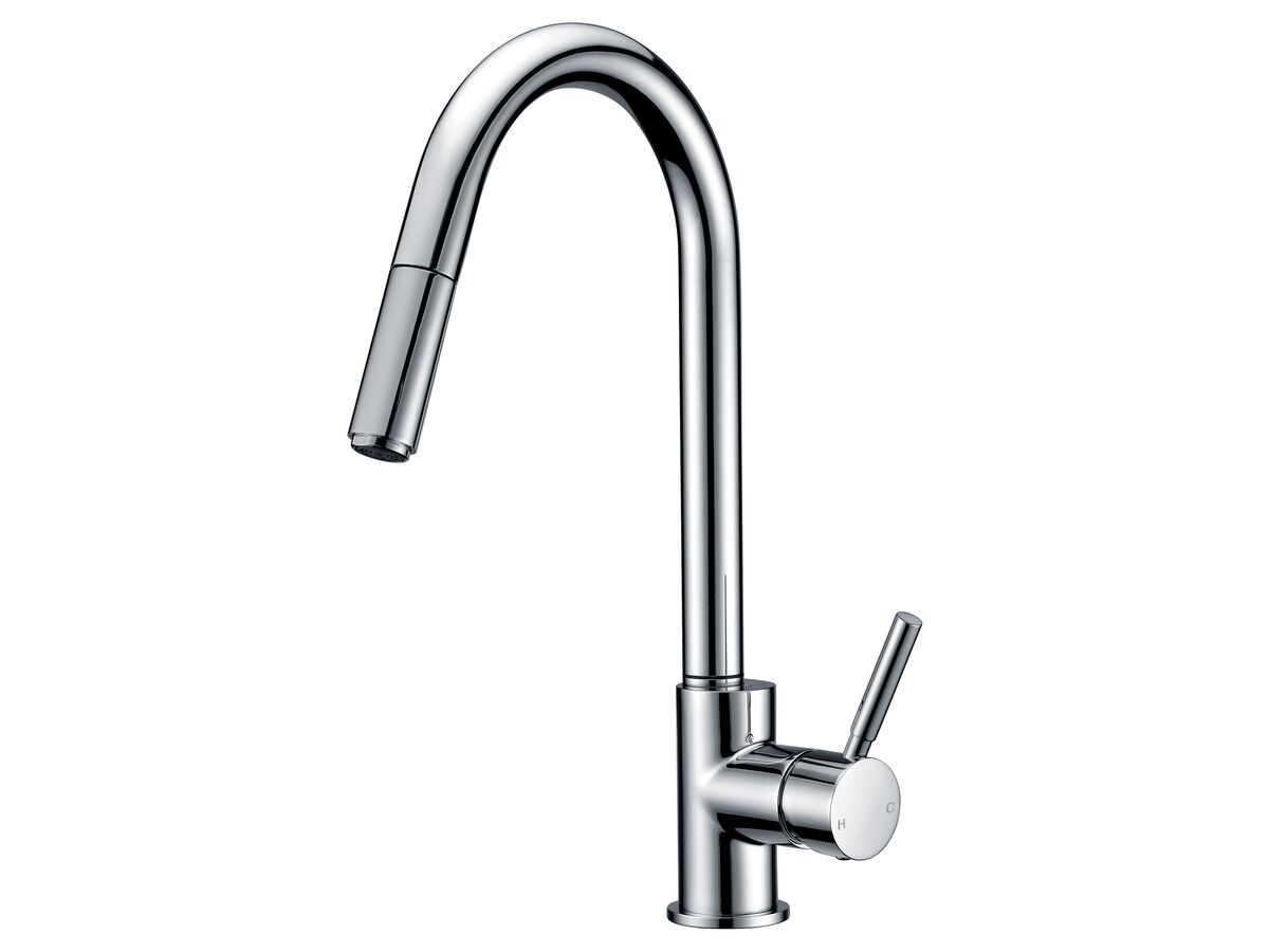 Mizu Drift Gooseneck Pull Out Sink Mixer Tap Chrome (4 Star) from Reece