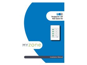 myzone zone singlepoint kit multipoint instructions installation switch pad touch wall transformer