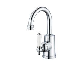 Kado Classic Basin Mixer Lever Porcelain Chrome (5 Star)