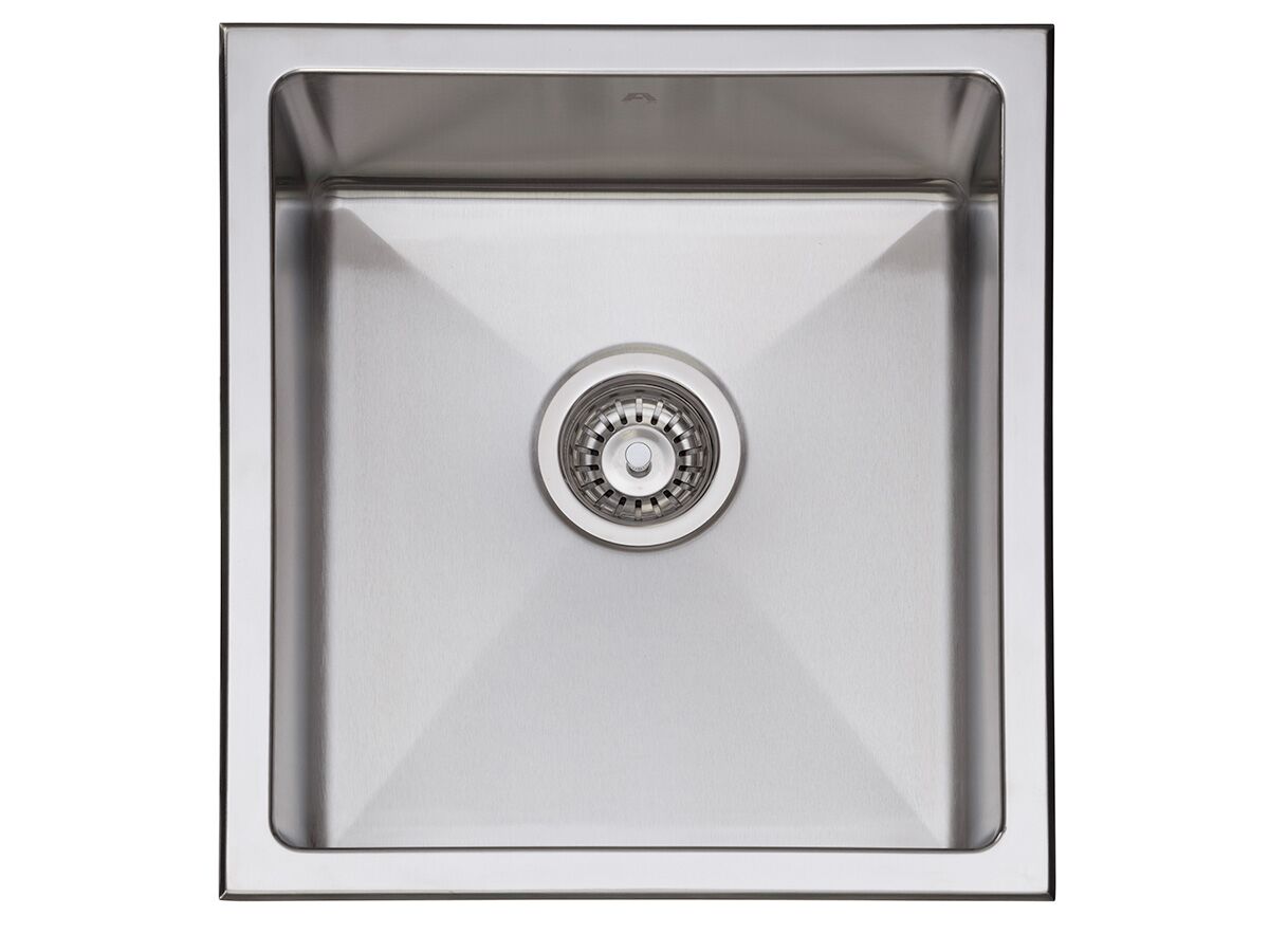 AFA Exact Single Bowl Inset / Undermount Sink No Taphole with Quick-Fit Clips 404mm Stainless Steel