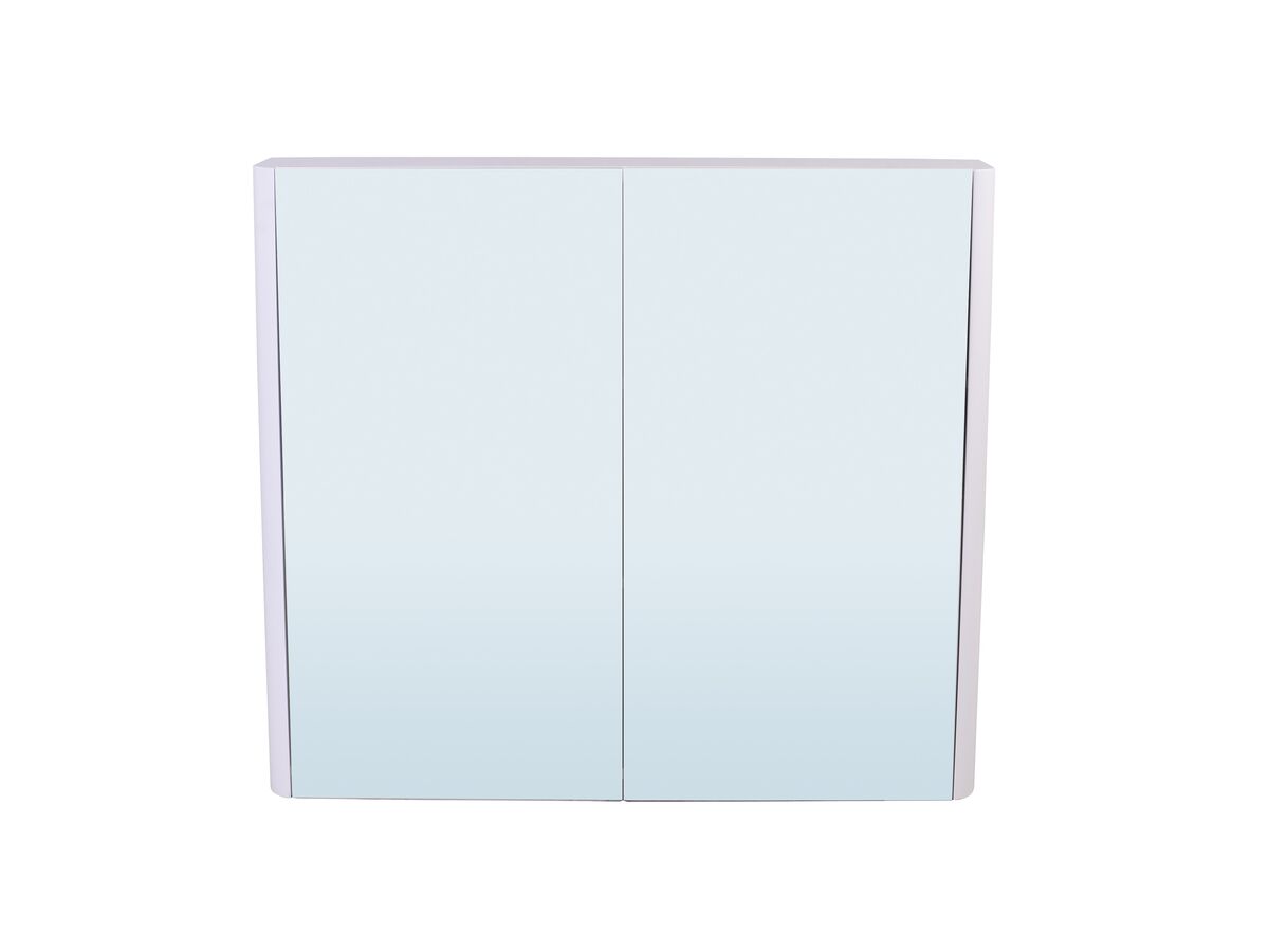 Posh Solus 900mm Mirror 2 Doors White from Reece