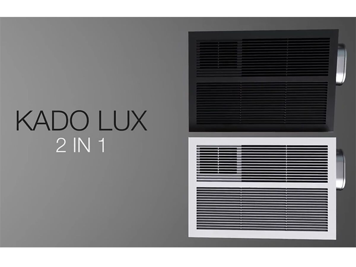 Kado Lux 2 in 1 Fan Heater & Exhaust White from Reece