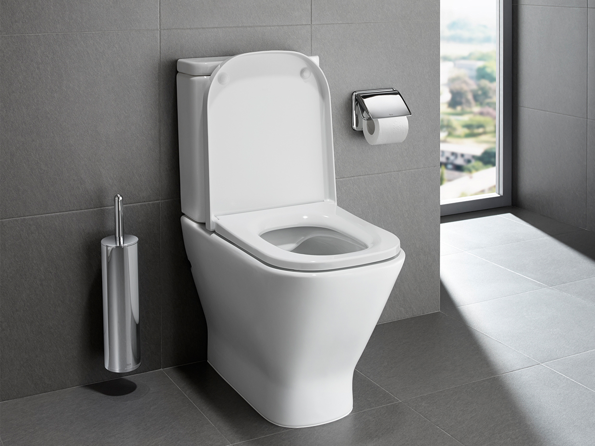 The Gap Rimless Close Coupled Back to Wall Back Inlet Toilet Suite with