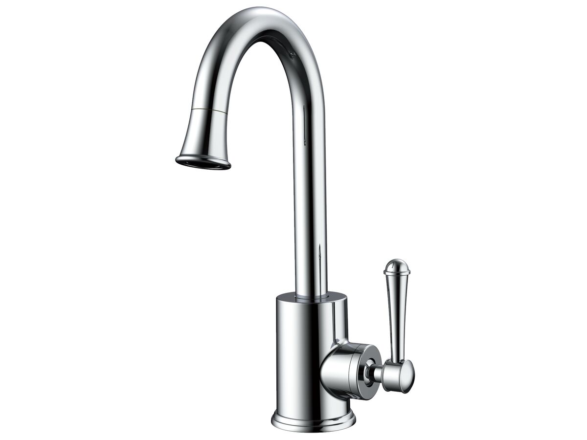 Posh Canterbury Gooseneck Basin Mixer Tap Chrome (4 Star) from Reece