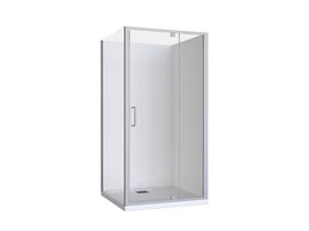 Posh Bristol Shower System with Rear Outlet 1000mm x 1000mm Chrome