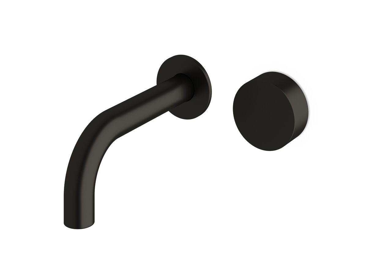 Milli Pure Progressive Wall Basin Mixer System 160mm Matte Black (3 Star)