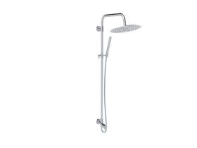 Milli Inox Overhead Rail Shower with Handshower Stainless Steel (2 Star)