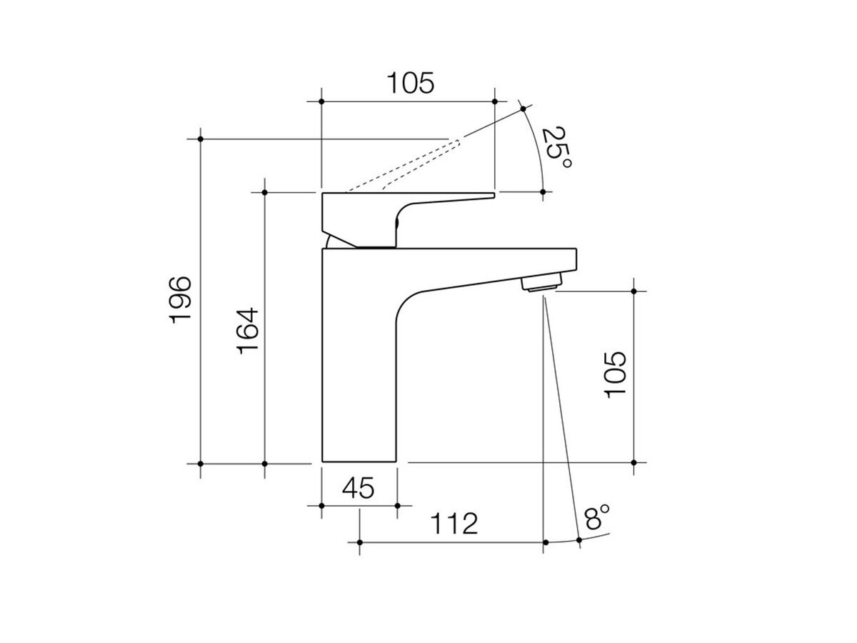 Caroma Track Basin Mixer Tap Chrome (5 Star) from Reece