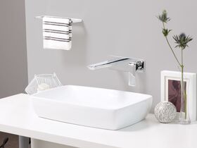 Milli Glance Wall Basin Mixer Set 180mm Chrome (6 Star)