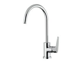 POSH Solus MKII Gooseneck Sink Mixer Chrome (4 Star)
