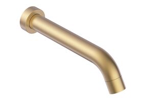 Mizu Drift Curved Basin Outlet 200mm Brushed Gold (4 Star)