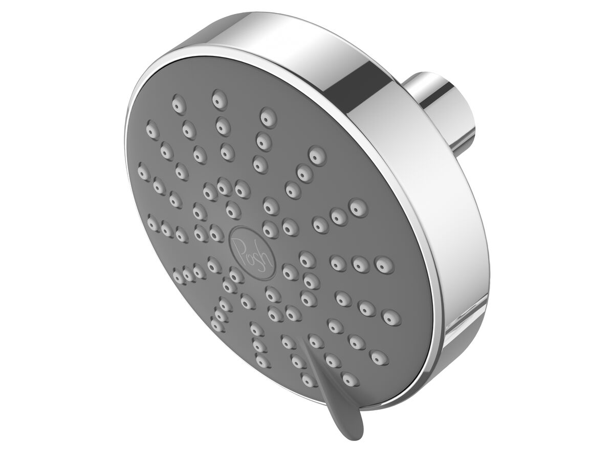 Plumbing & Fixtures Posh SOLUS MK3 WALL SHOWER ROSE 100mm 3Function 7