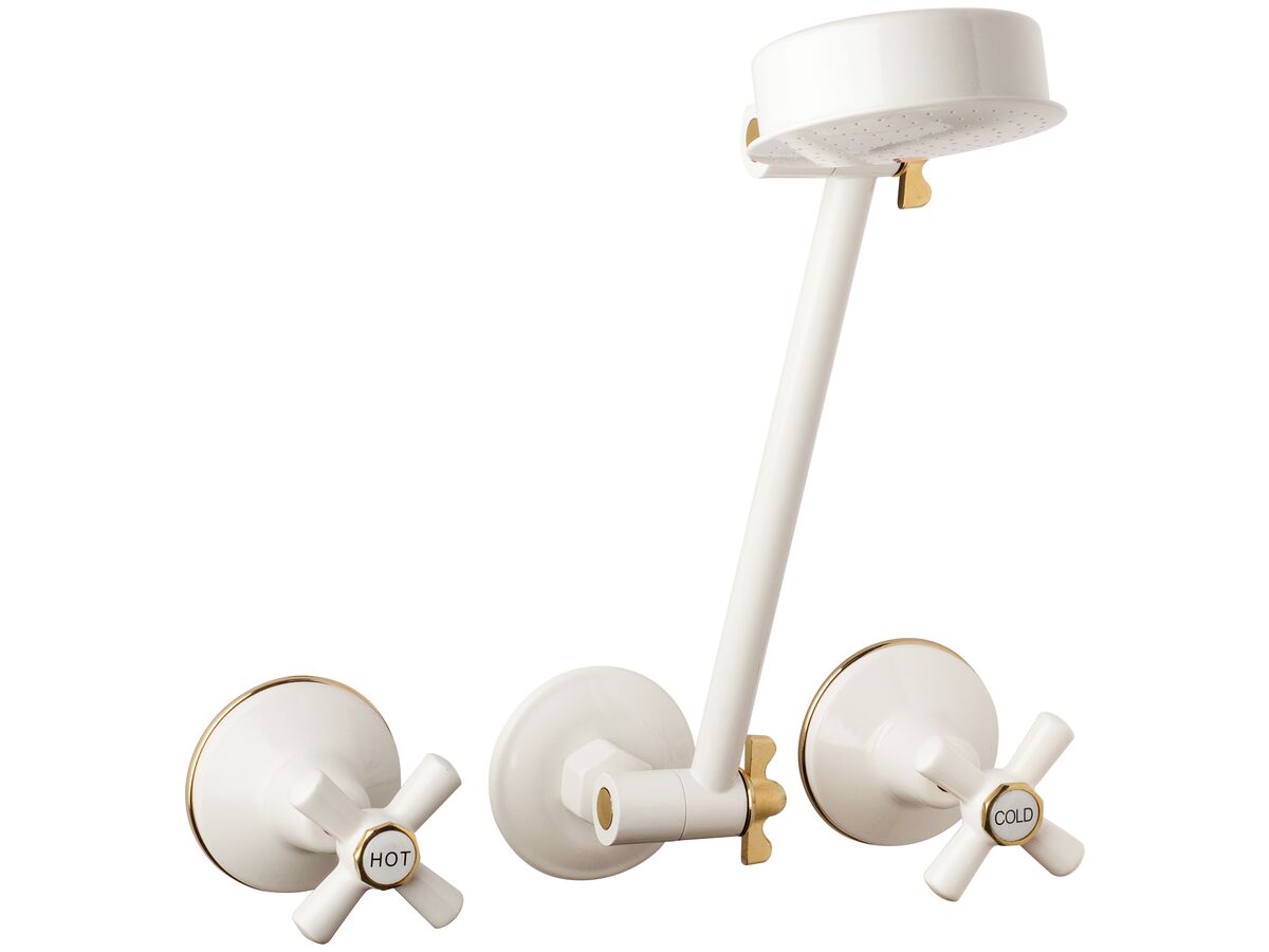 Posh Bristol Shower Set White / Gold (3 Star) from Reece
