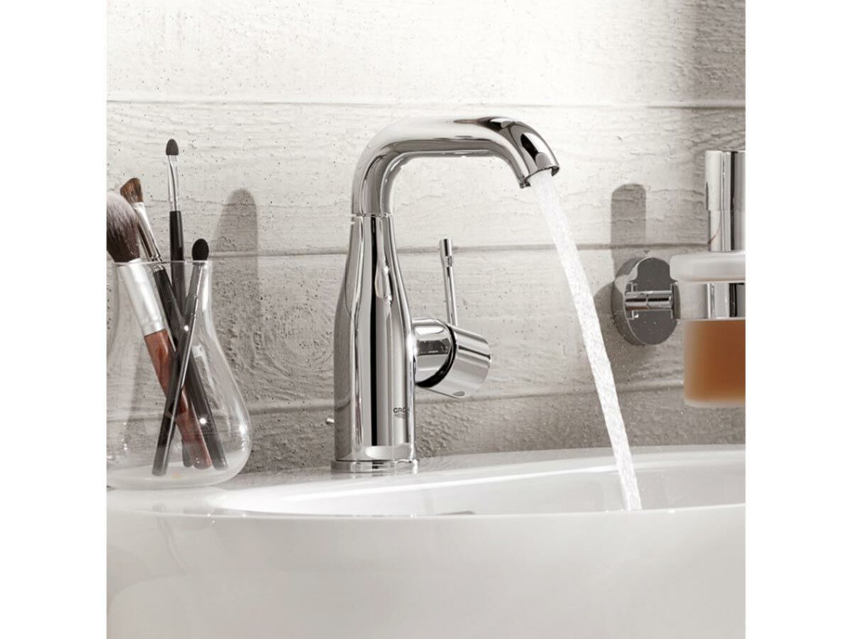 GROHE Essence New Gooseneck Basin Mixer Tap Chrome (5 Star) from Reece