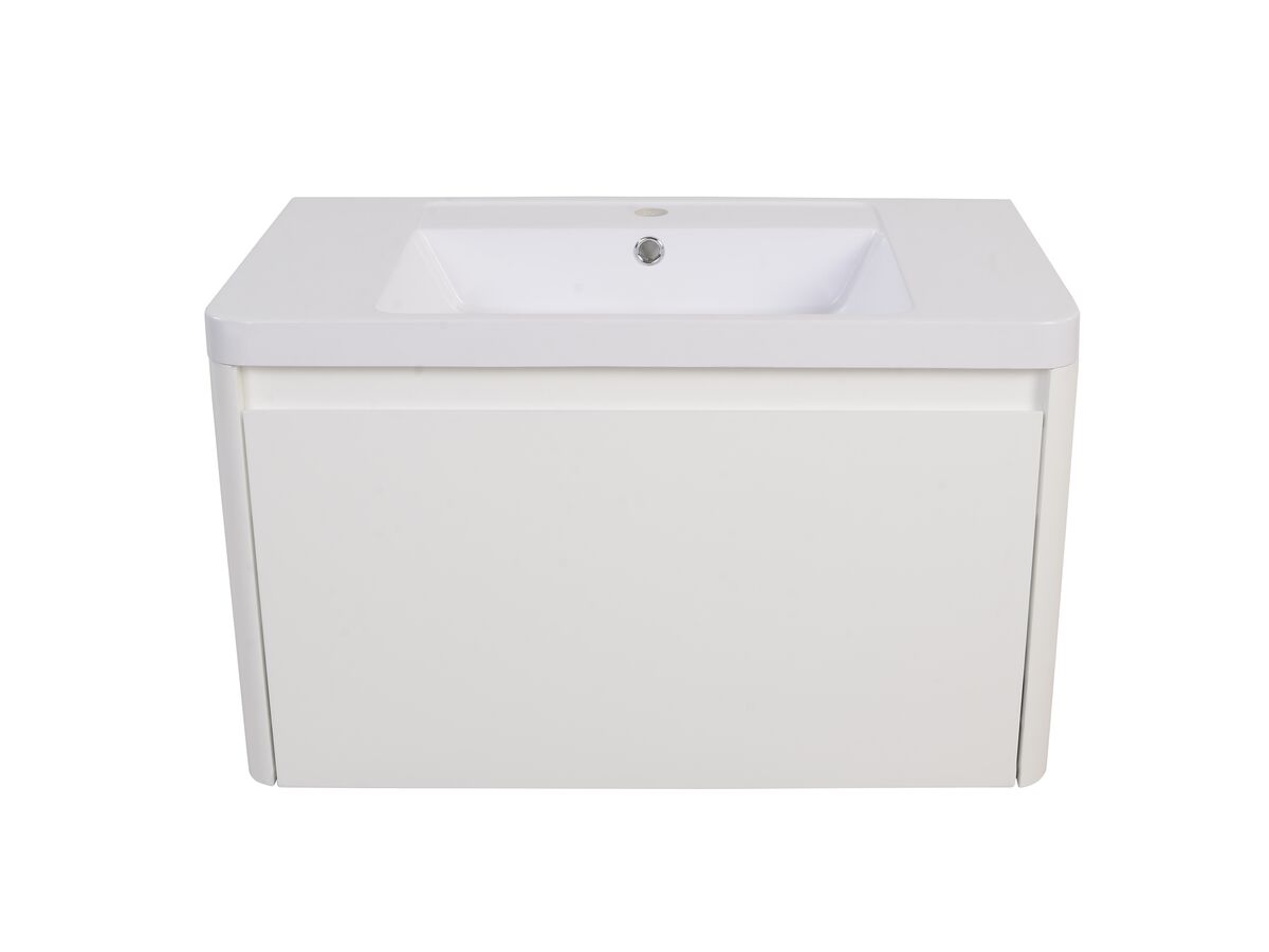 Posh Solus 750mm Wall Hung Vanity Unit 1 Drawer 1 Taphole with Overflow