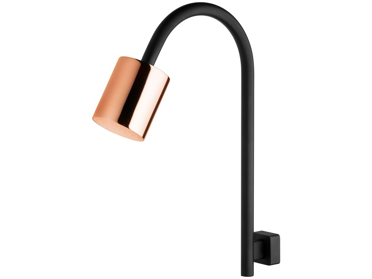 Milli Axon Hi Rise Shower Arm & Rose Rose Gold/ Matte Black (3 Star)