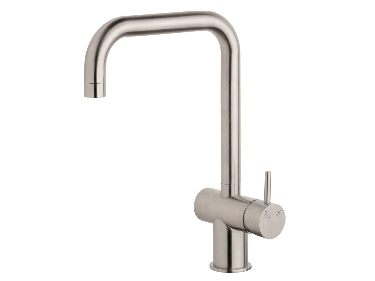 Scala Sink Mixer Tap Large Square Right Hand 316 Stainless Steel (4