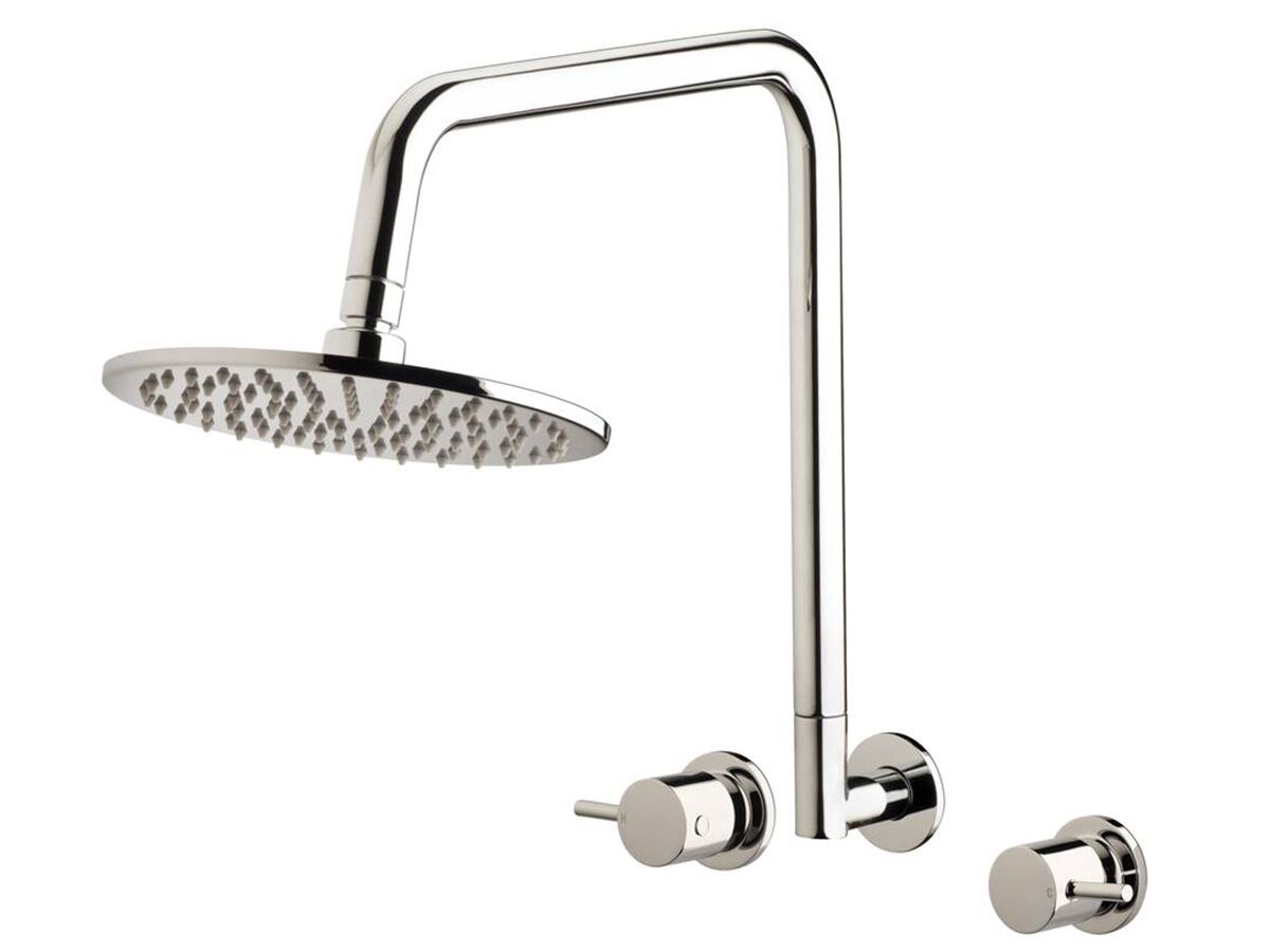 Mizu Drift Gooseneck Shower Set 200mm Chrome (3 Star) from Reece