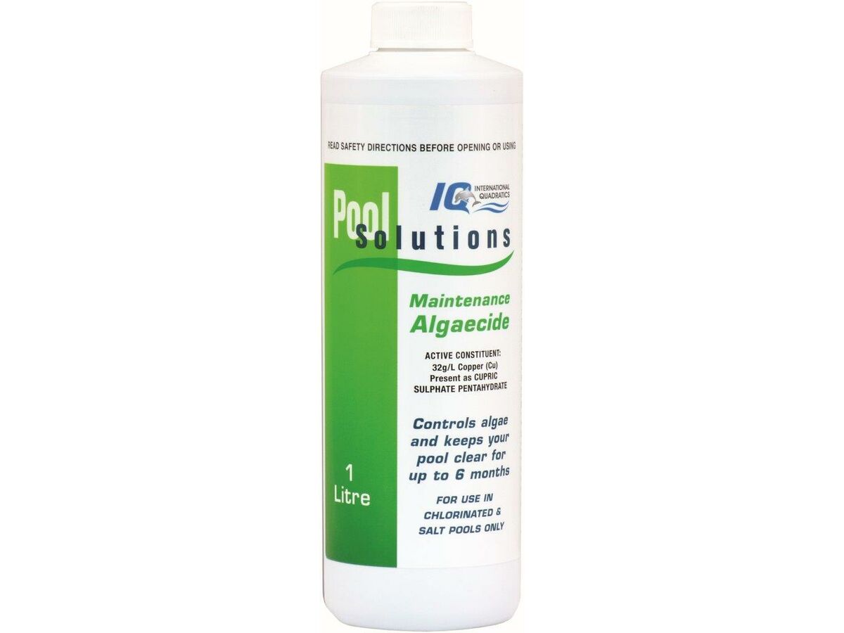 IQ Pool Solutions Maintenance Algaecide 1L from Reece