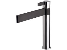 Milli Axon Sink Mixer with Black Outlet Chrome / Matte Black (5 Star)