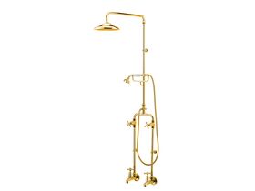 Kado Classic Exposed Telephone Style Bath/ Shower Set Brass Gold (3 Star)