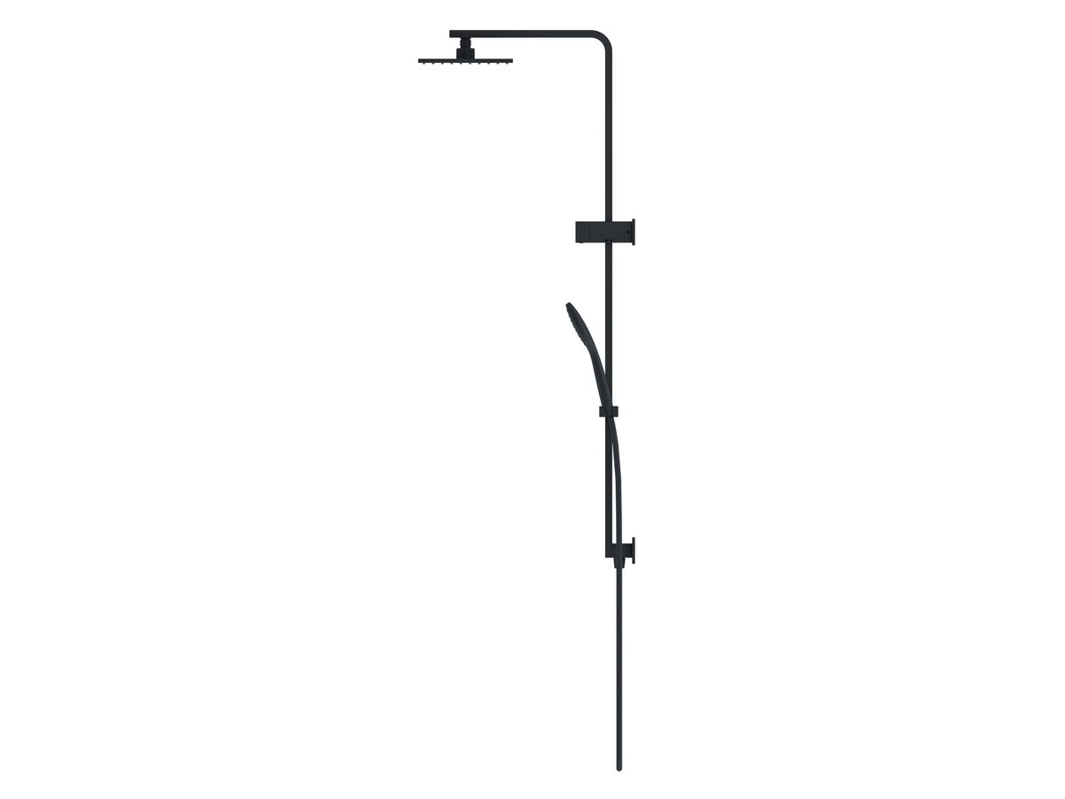 Mizu Bloc MK2 Twin Waterrail 200mm ABS Overhead Matte Black (3 Star)