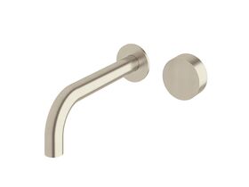 Milli Pure Progressive Wall Basin Mixer System 200mm Brushed Nickel (3 Star)